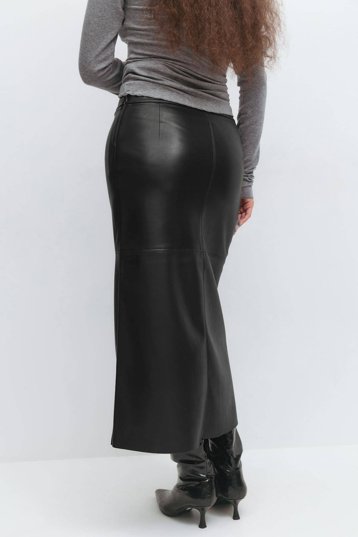 Pu skirt - Noir