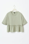 Frill tee - Seagrass