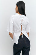 Tie back top - Noir