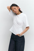 Tie back top - Haute red