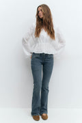 Ultra low bootcut jeans - Deep blue