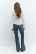 Ultra low bootcut jeans - Deep blue