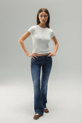 Ultra low bootcut jeans - Gris