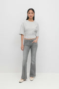 Ultra low bootcut jeans - Deep blue