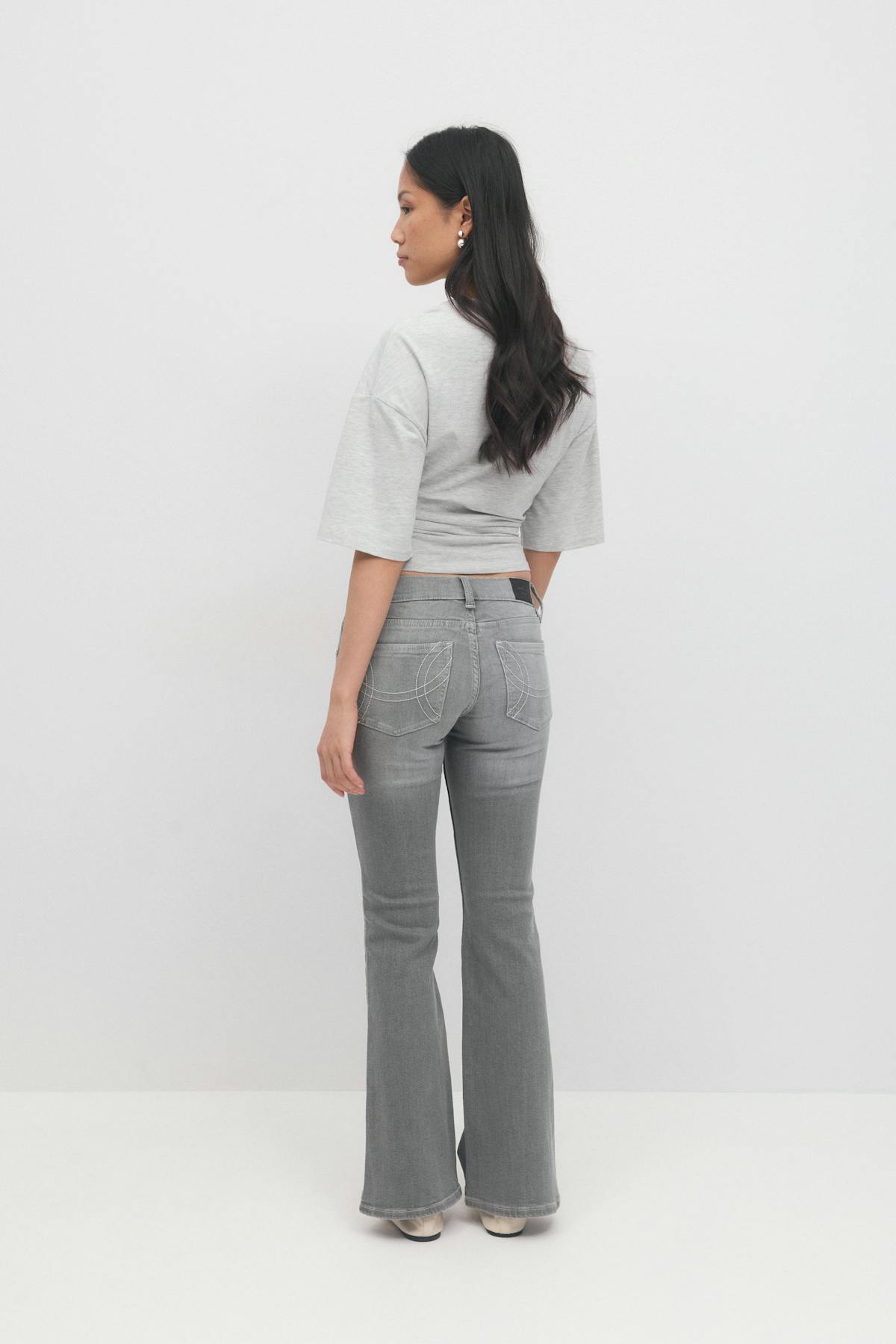 Ultra low bootcut jeans - Deep blue