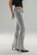 Ultra low bootcut jeans - Bleu foncé