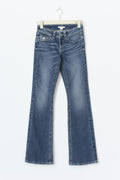 Embroidery jeans - Mid blue