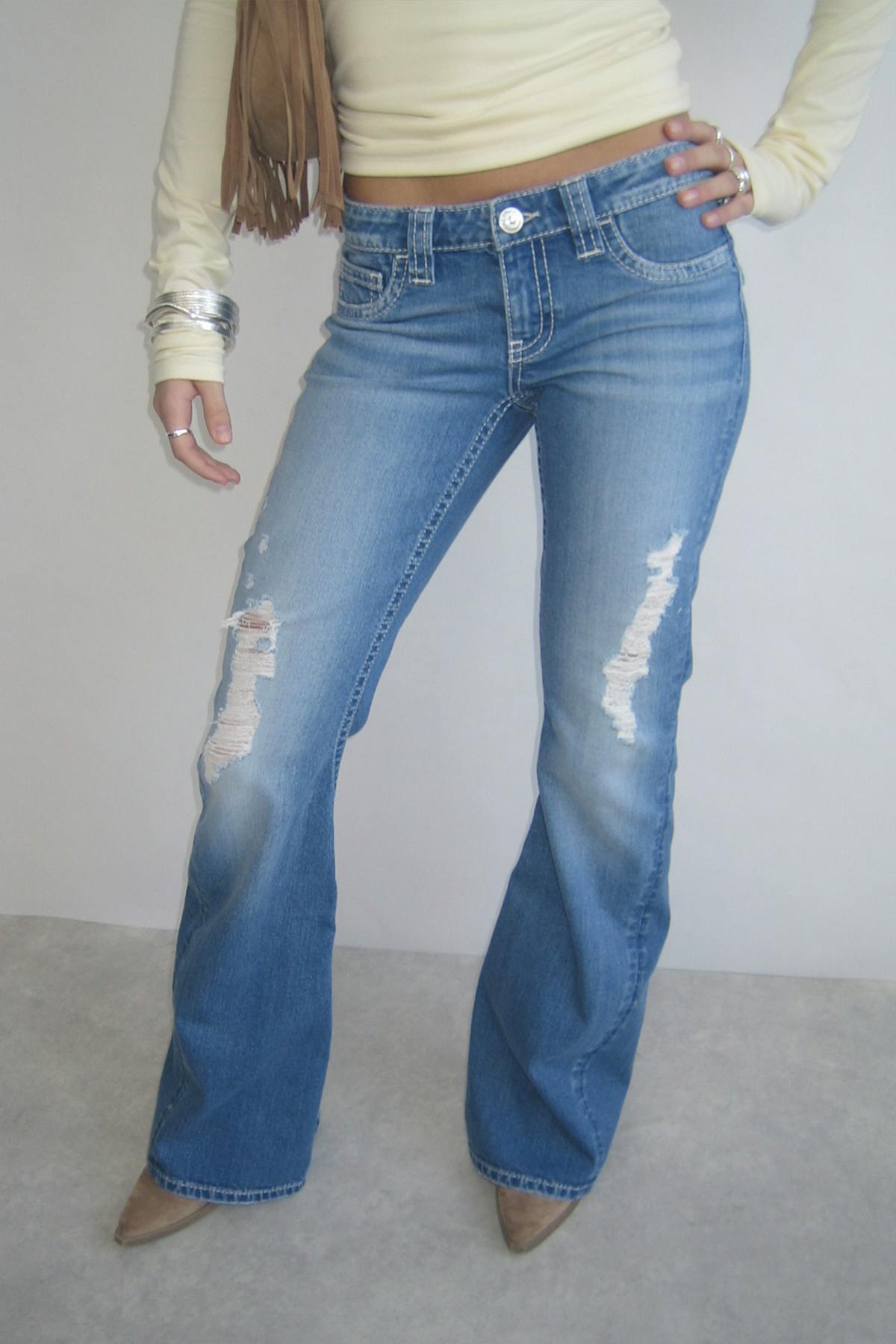 Iconic twisted jeans - Bleu clair