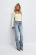 Iconic twisted jeans - Lt blue destroy