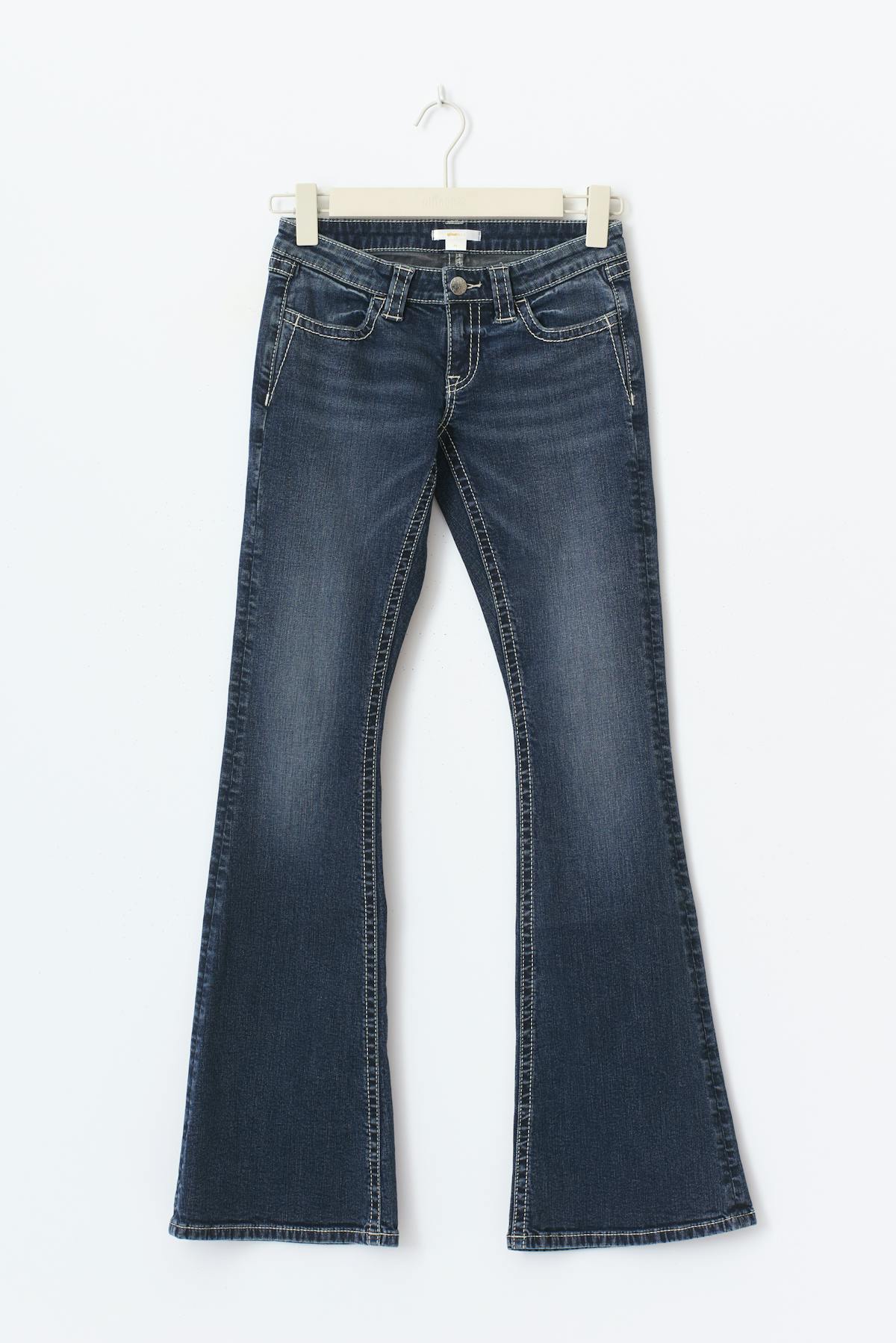 Sparkle low flare jeans - Sky blue