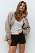 Basic micro short biker - Moonbeam