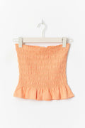 Smock tube top - Peach/quartz