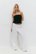 Smock tube top - Noir