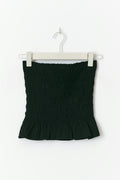 Smock tube top - Noir