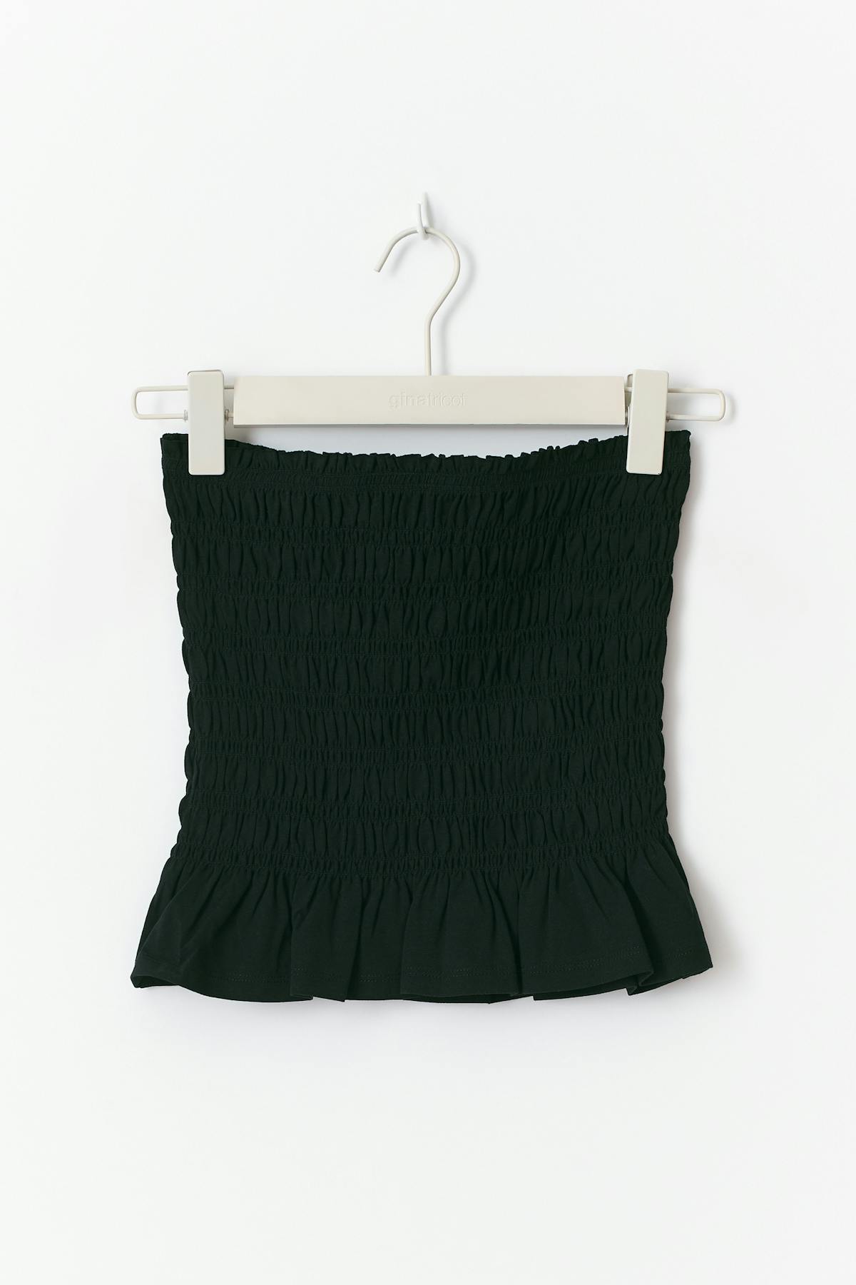 Smock tube top - Noir
