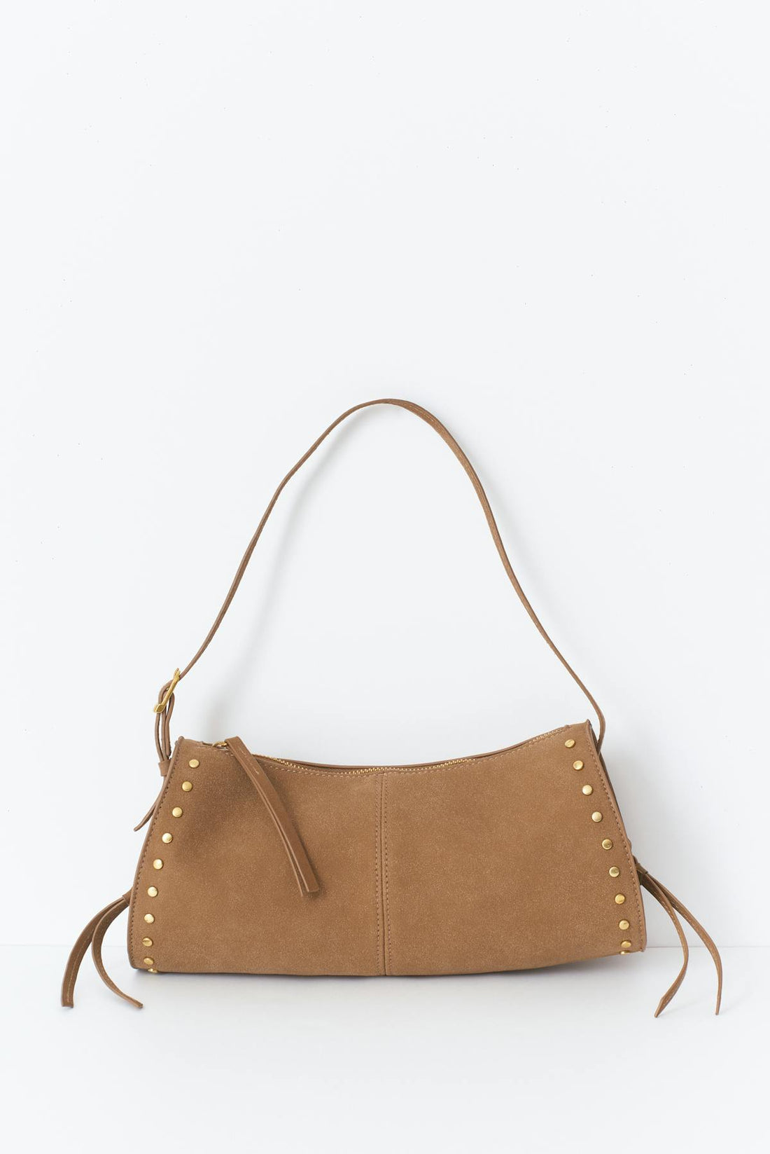Studs shoulder bag - Beige