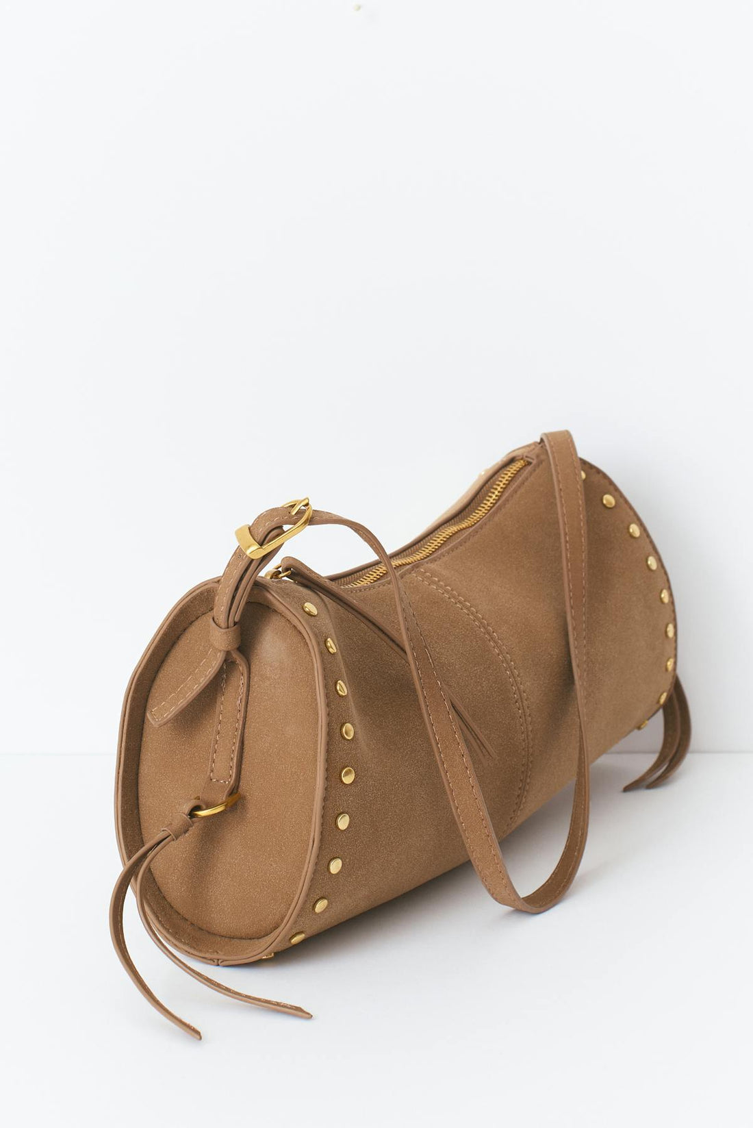 Studs shoulder bag - Beige