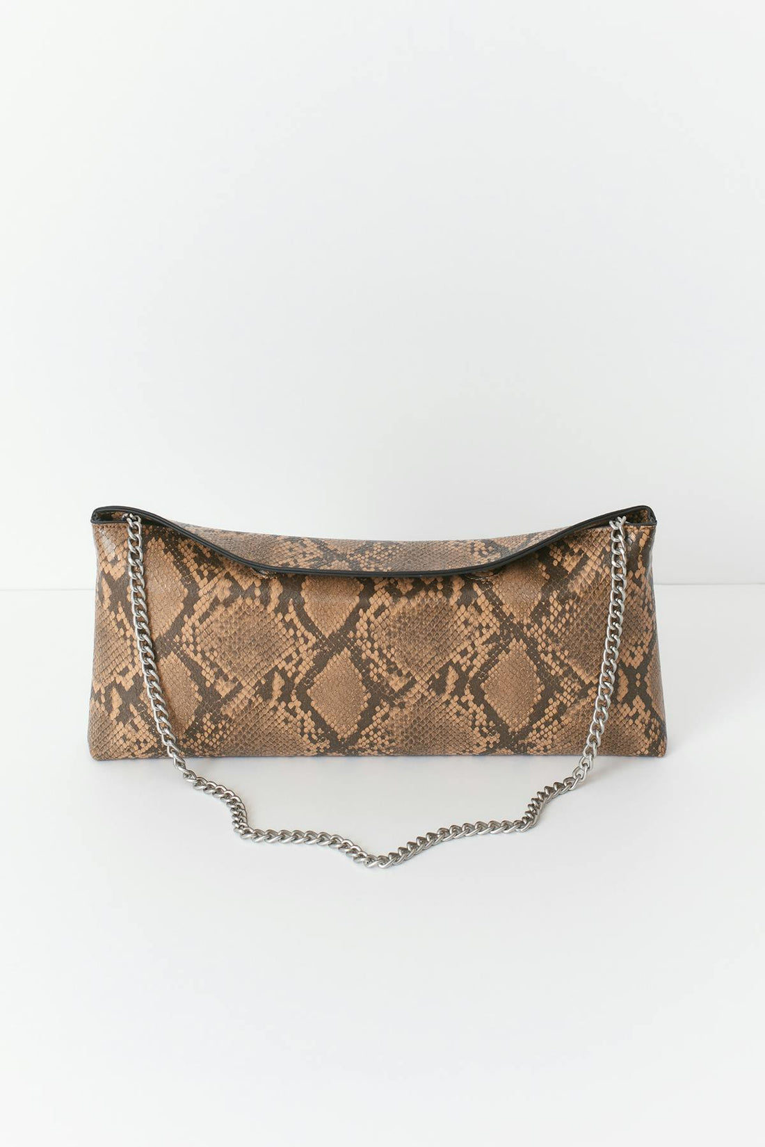 Slouchy clutch bag - Snake