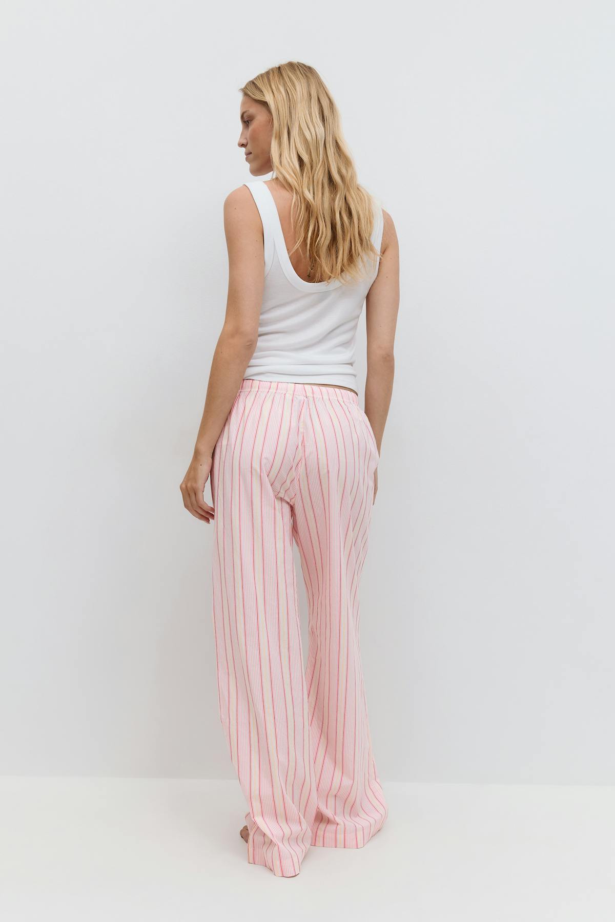Poplin pyjamas trousers - Multi pink