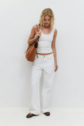 Wide shopper bag - Creme