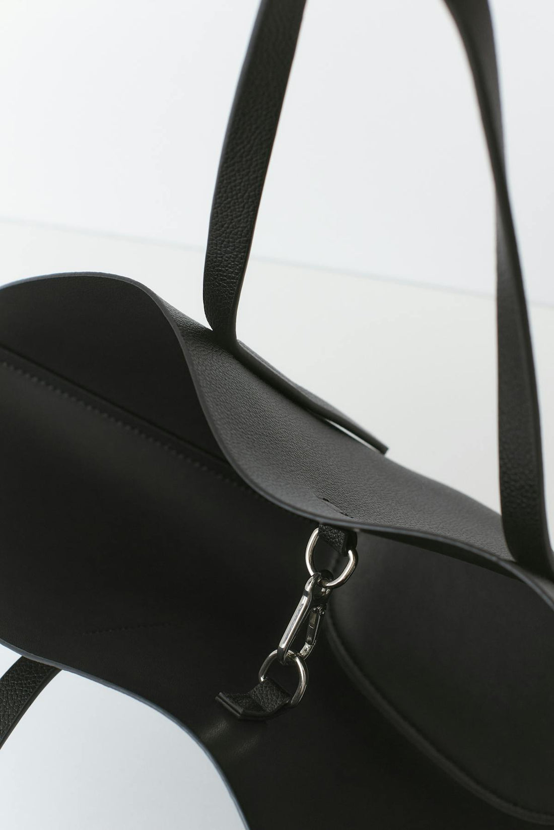 Small wide shopper bag - Noir
