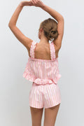 Poplin pyjamas shorts - Multi pink