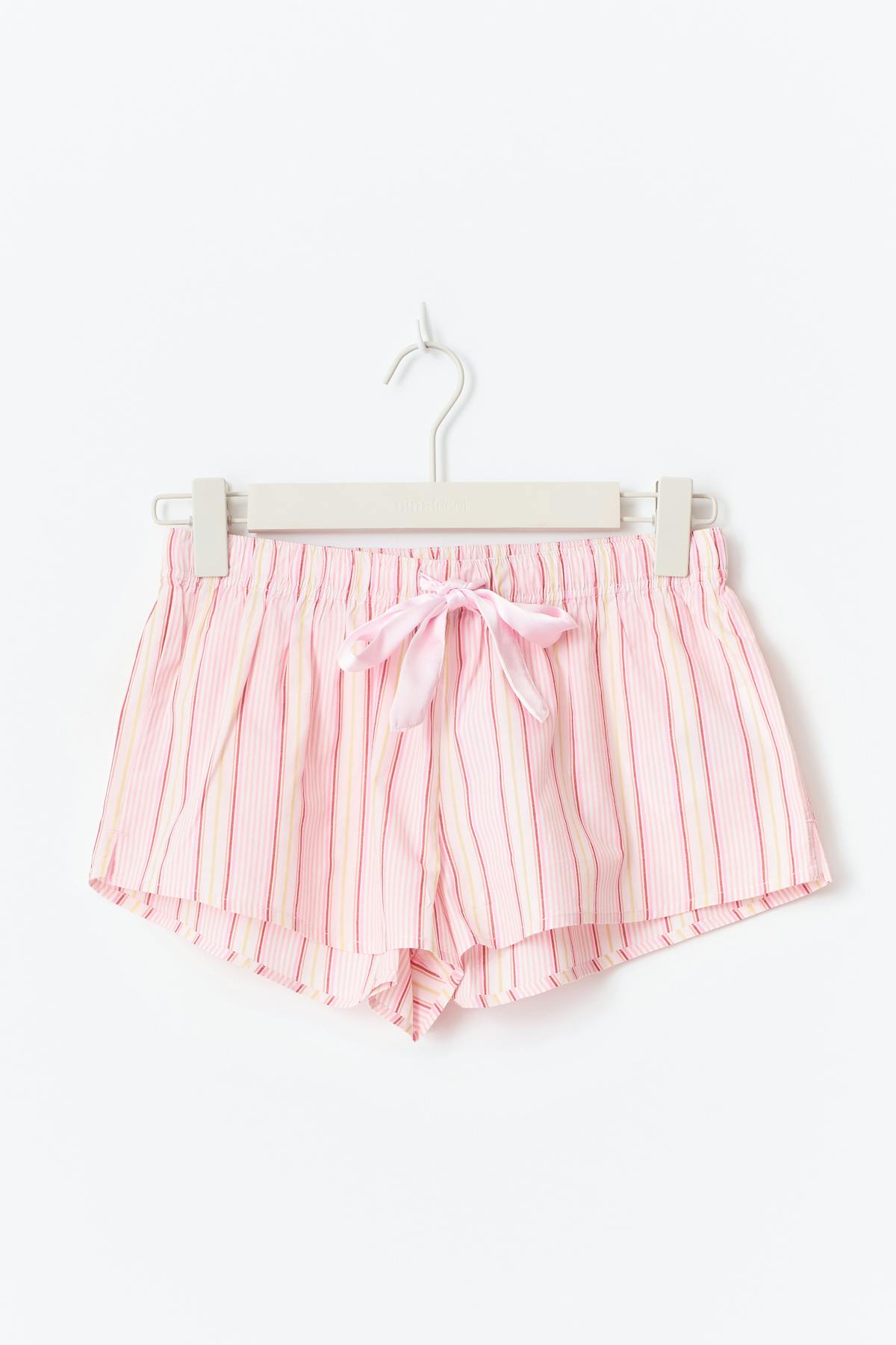 Poplin pyjamas shorts - Multi pink
