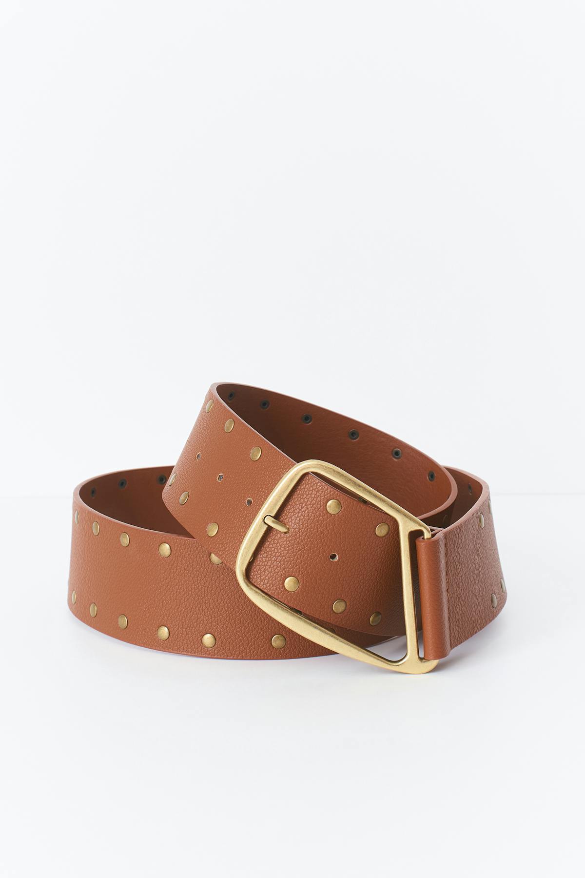 Studded hip belt - Camel