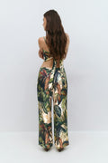Drawstring satin trousers - Jungle