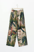 Drawstring satin trousers - Jungle