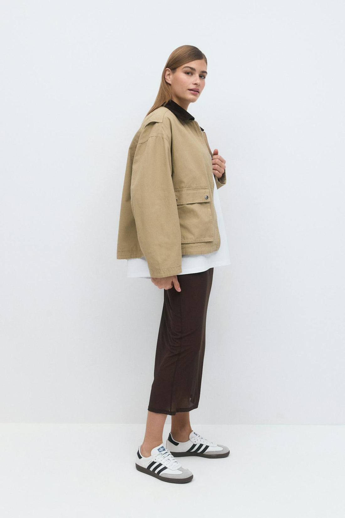Sheer midi skirt - Java