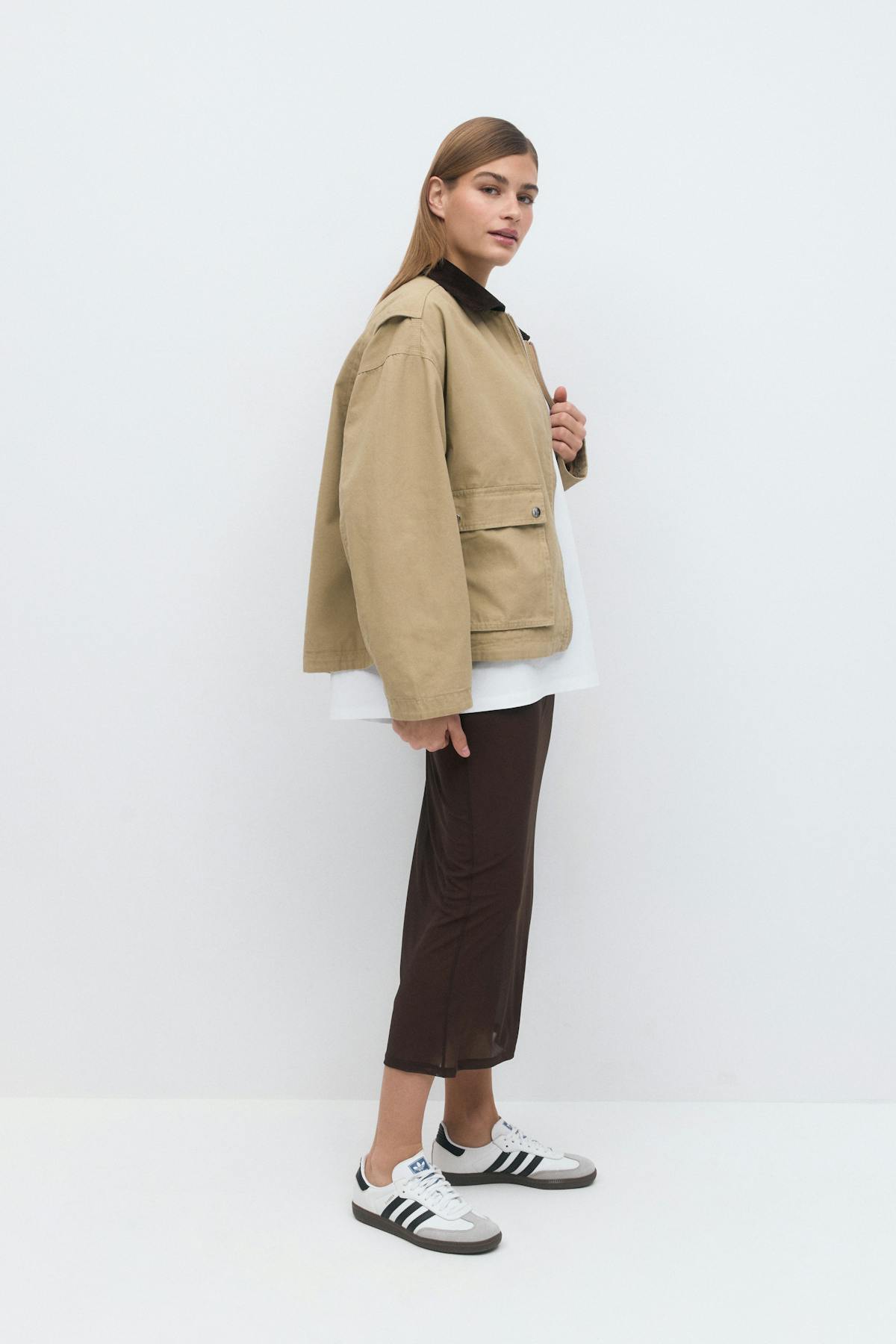 Sheer midi skirt - Java