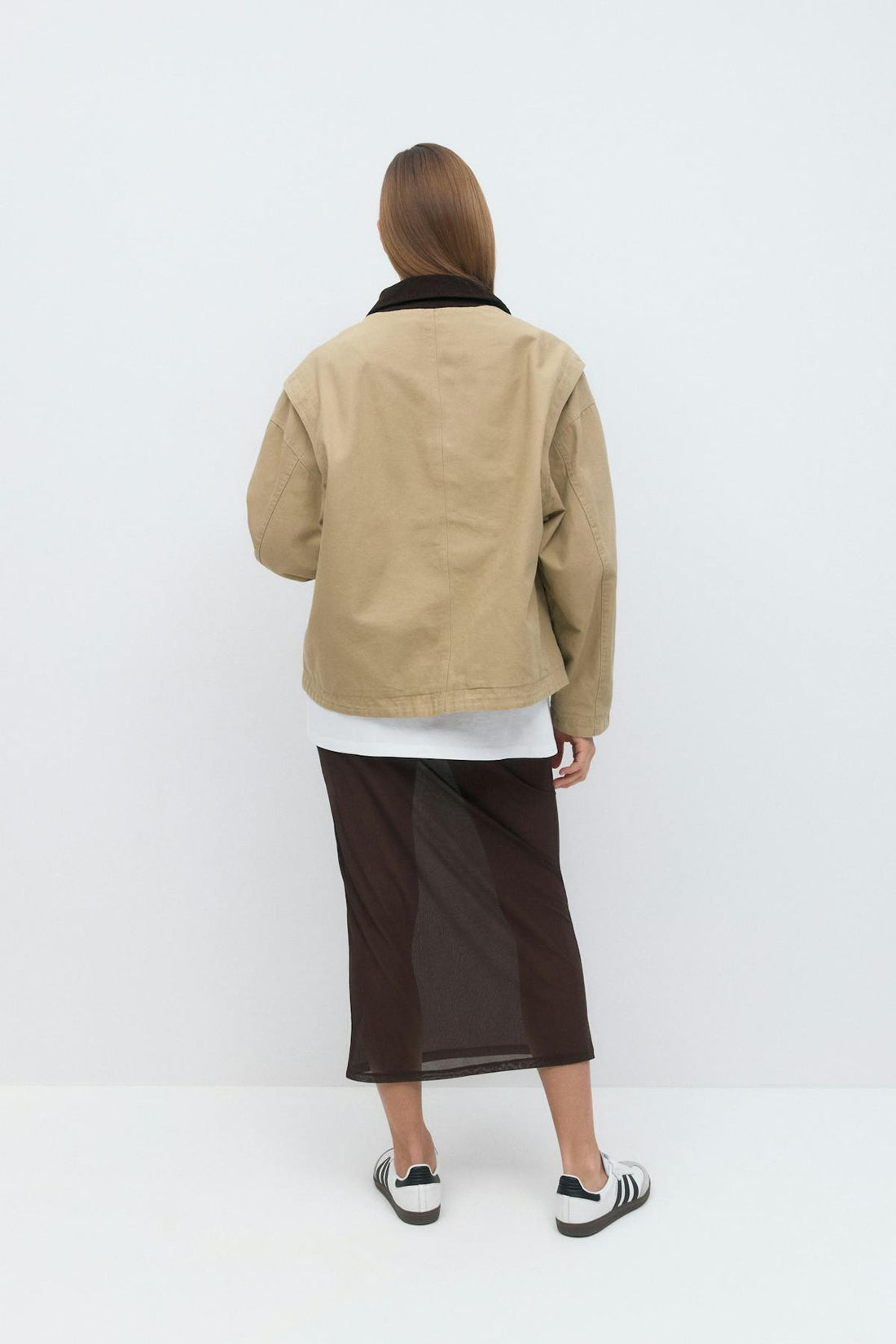 Sheer midi skirt - Java