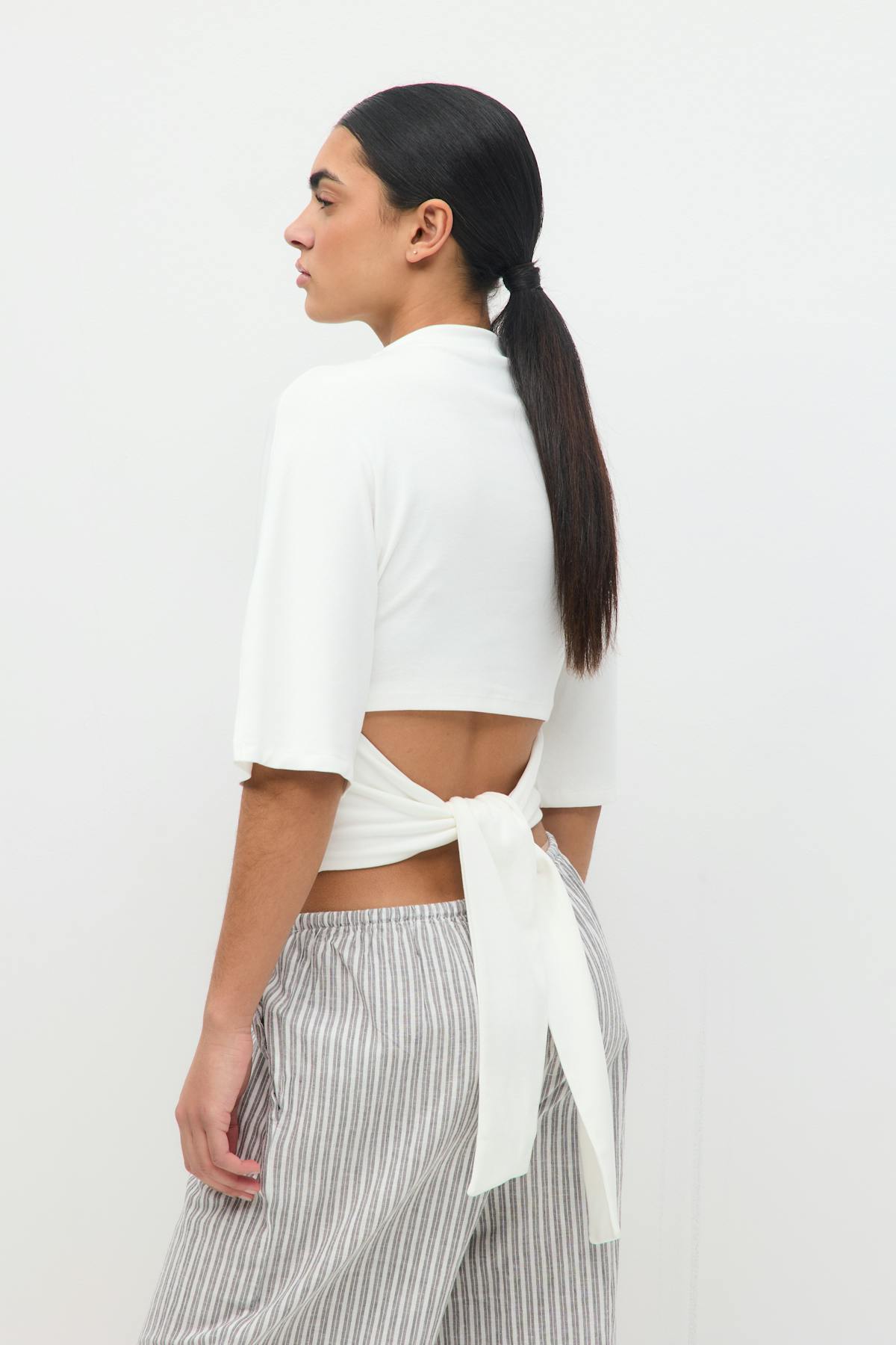 Tie back tee - Java