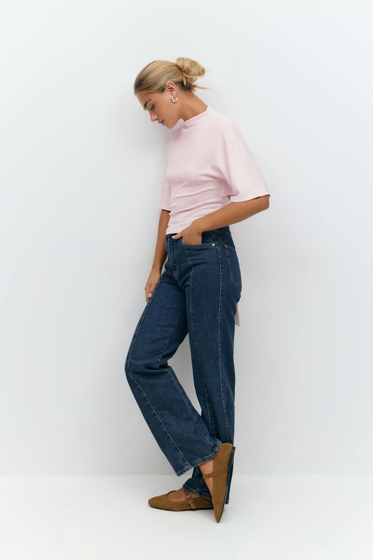 Tie back tee - Noir