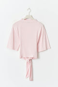 Tie back tee - Ballet slipper