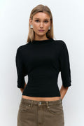 Tie back tee - Blanc cassé