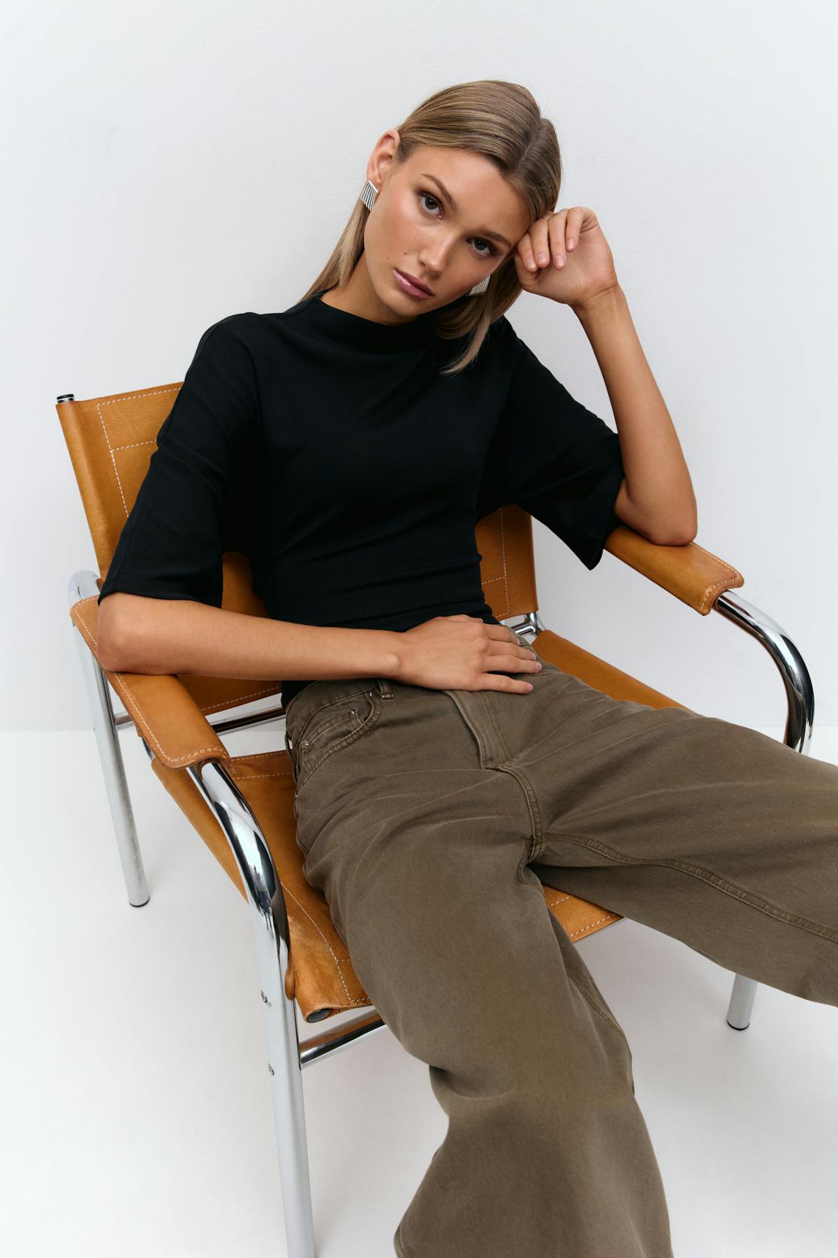 Tie back tee - Blanc cassé