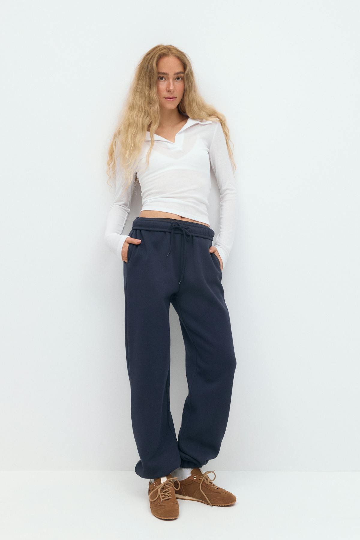 Boyfriend sweatpants - Lt greymelange