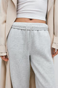 Boyfriend sweatpants - Lt greymelange
