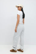 Boyfriend sweatpants - Lt greymelange