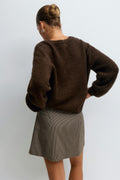 Pleated skirt - Check