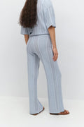 Crochet stripe trousers - Heather