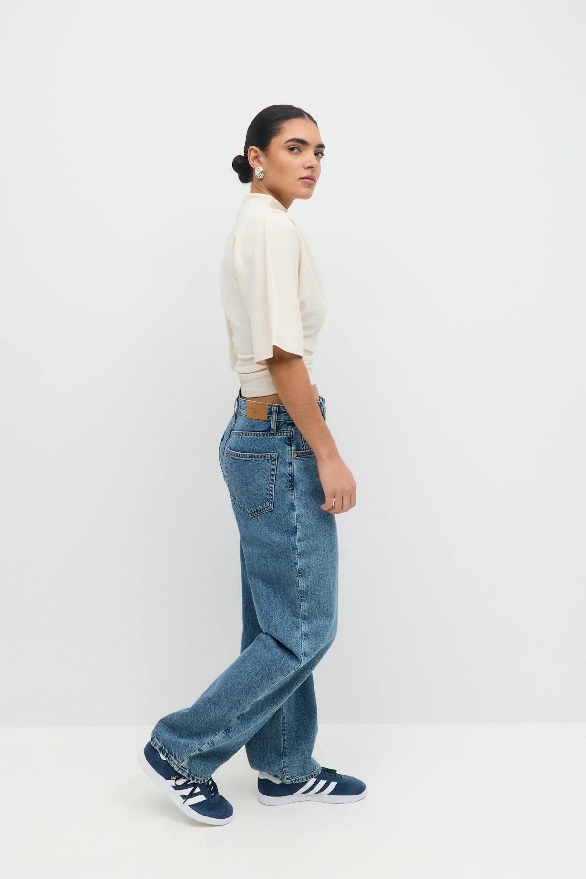 Drapy top - Whitecap gray