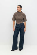 Drapy top - Whitecap gray