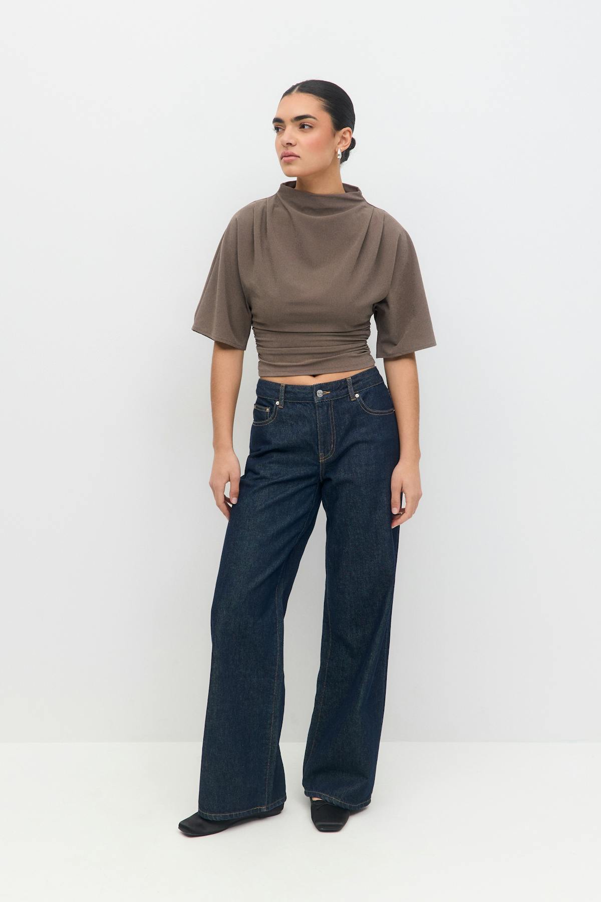 Drapy top - Whitecap gray