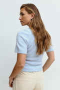 Knitted wrap top - Gardenia