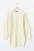 Shaped knitted dress - Gardenia