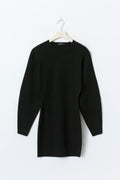 Shaped knitted dress - Noir