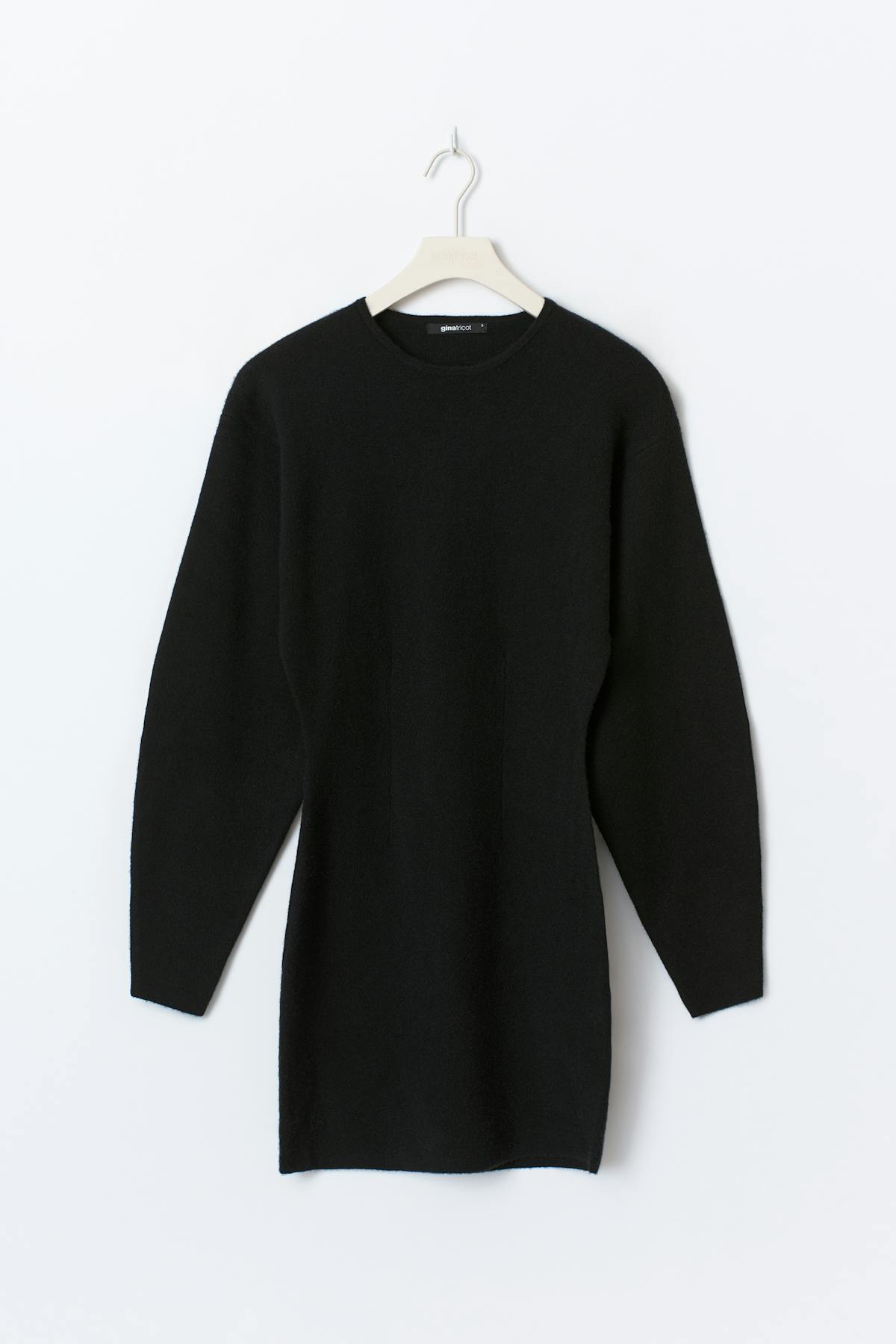 Shaped knitted dress - Noir